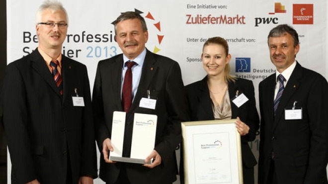 Auszeichnung von digades als Bester Professioneller Zulieferer 2013