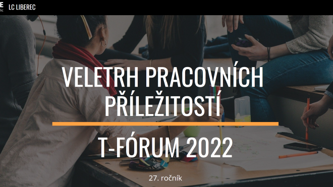 Visit us at the T-Fórum, the job fair for students at TU Liberec on 7.12.2022.
