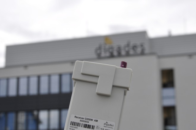 dfreeeze in front of the main building of digades GmbH