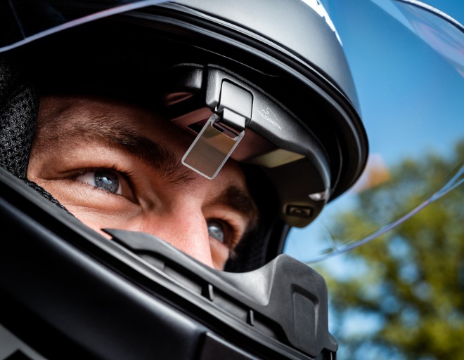 DVISION - Your head up display for motorcycle helmets