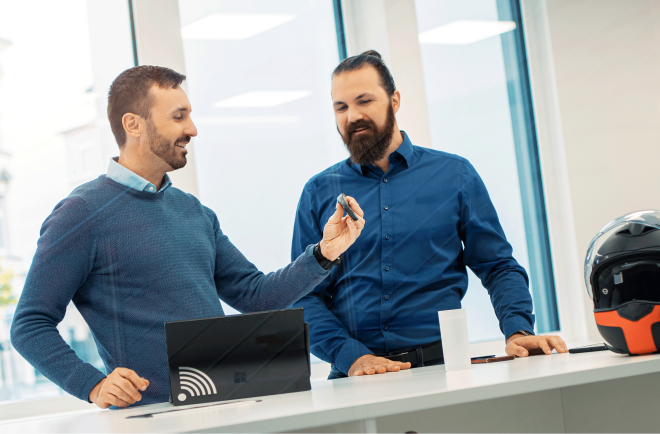 Entrepreneurial spirit meets technical expertise: digades CEO and owner Dr.-Ing. Sascha Berger and CEO Dipl.-Ing. Tim Berger Sascha and Tim Berger lead the family-owned company digades GmbH
